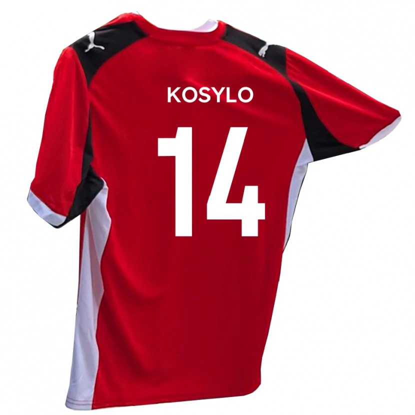 Danxen Herren Matty Kosylo #14 Rot Weiß Heimtrikot Trikot 2025/26 T-Shirt Österreich