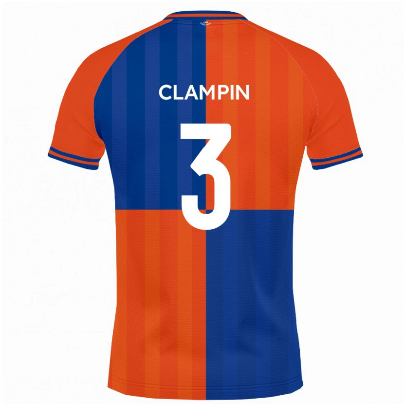 Danxen Herren Ryan Clampin #3 Orange Königsblau Heimtrikot Trikot 2025/26 T-Shirt Österreich