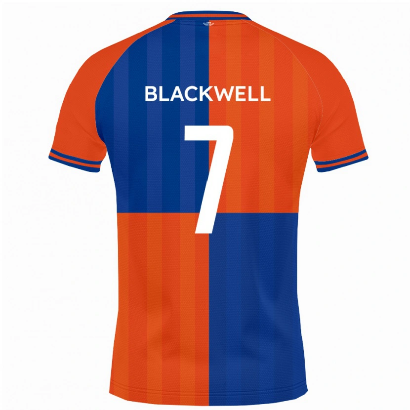 Danxen Herren Tom Blackwell #7 Orange Königsblau Heimtrikot Trikot 2025/26 T-Shirt Österreich