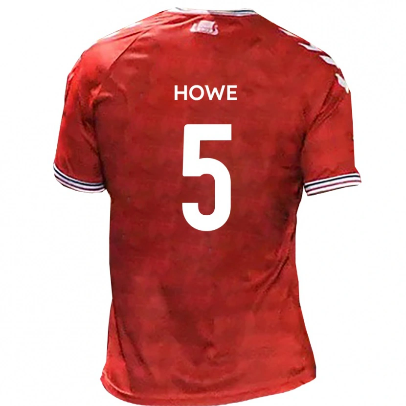 Danxen Herren Callum Howe #5 Rot Weiß Heimtrikot Trikot 2025/26 T-Shirt Österreich