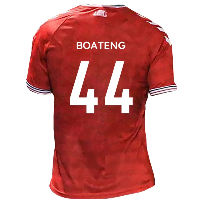 Danxen Herren Hiram Boateng #44 Rot Weiß Heimtrikot Trikot 2025/26 T-Shirt Österreich