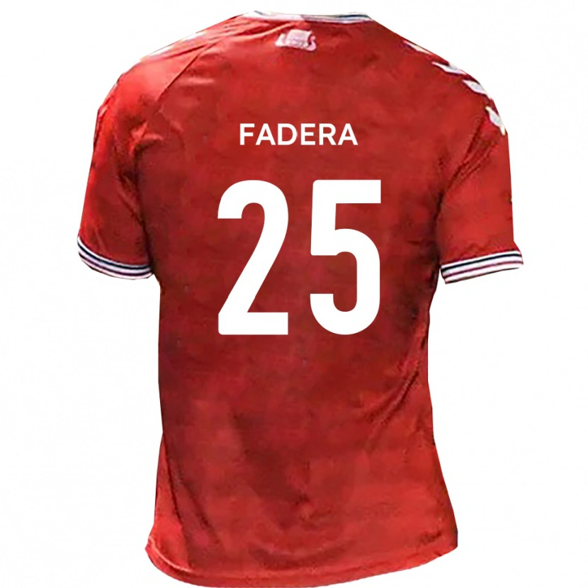 Danxen Herren Mo Fadera #25 Rot Weiß Heimtrikot Trikot 2025/26 T-Shirt Österreich