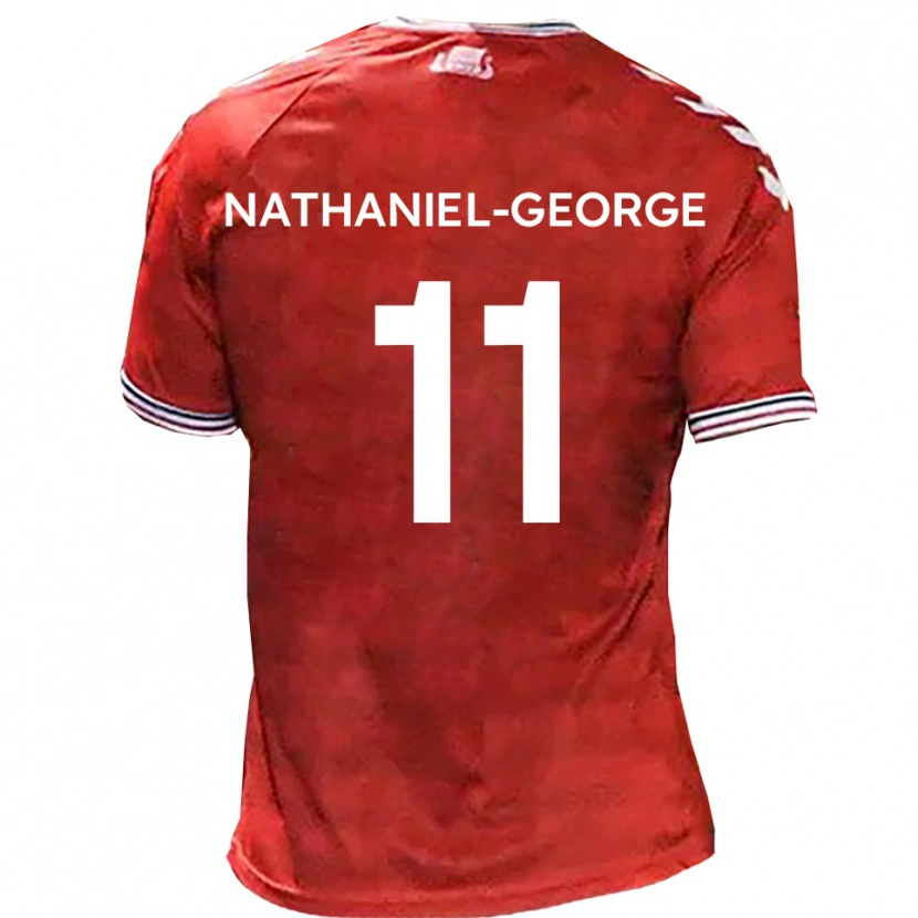Danxen Herren Ashley Nathaniel-George #11 Rot Weiß Heimtrikot Trikot 2025/26 T-Shirt Österreich