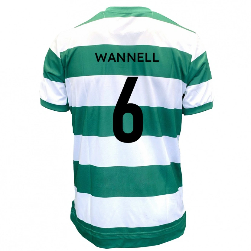 Danxen Herren Jake Wannell #6 Grün Weiß Heimtrikot Trikot 2025/26 T-Shirt Österreich