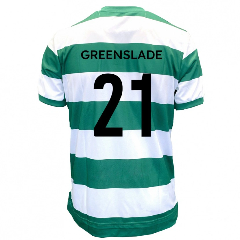 Danxen Herren Harvey Greenslade #21 Grün Weiß Heimtrikot Trikot 2025/26 T-Shirt Österreich