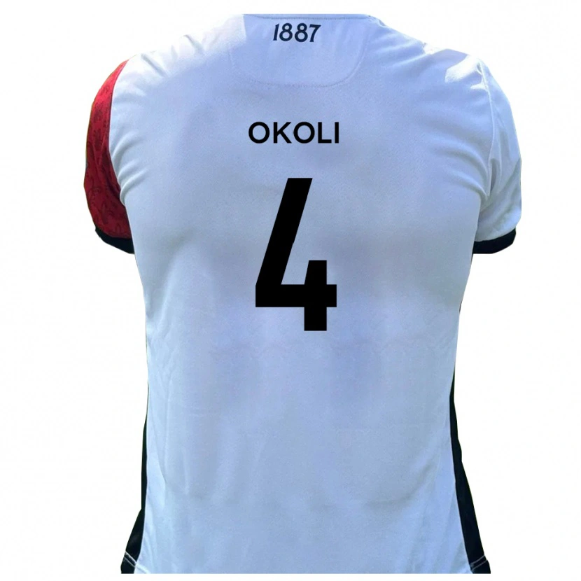 Danxen Herren Chinwike Okoli #4 Rot Weiß Heimtrikot Trikot 2025/26 T-Shirt Österreich