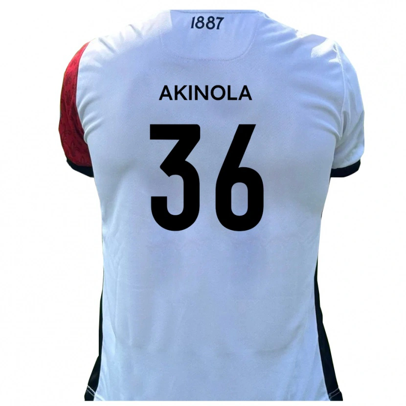 Danxen Herren Tim Akinola #36 Rot Weiß Heimtrikot Trikot 2025/26 T-Shirt Österreich