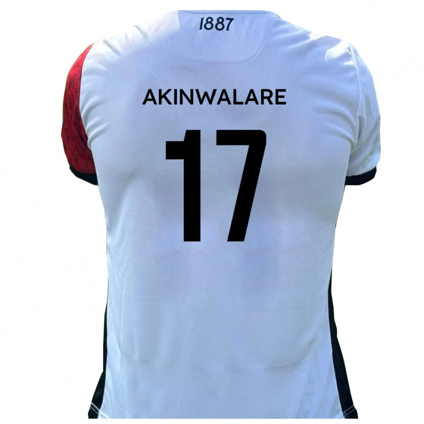 Danxen Herren Seyi Akinwalare #17 Rot Weiß Heimtrikot Trikot 2025/26 T-Shirt Österreich