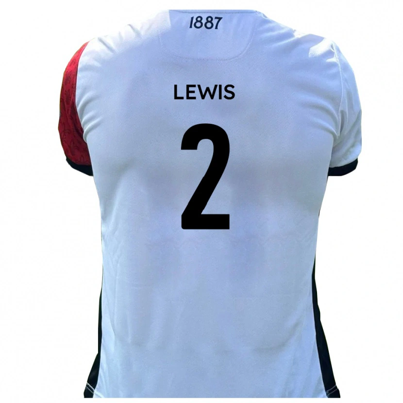 Danxen Herren Jack Lewis #2 Rot Weiß Heimtrikot Trikot 2025/26 T-Shirt Österreich