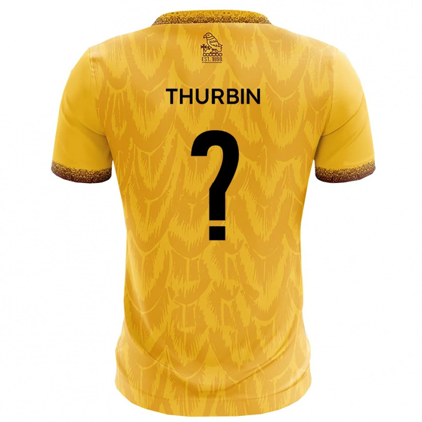 Danxen Herren Johnny Thurbin #0 Gelb Braun Heimtrikot Trikot 2025/26 T-Shirt Österreich