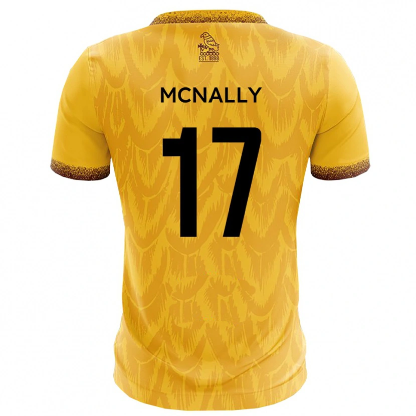 Danxen Herren Jordan Mcnally #17 Gelb Braun Heimtrikot Trikot 2025/26 T-Shirt Österreich