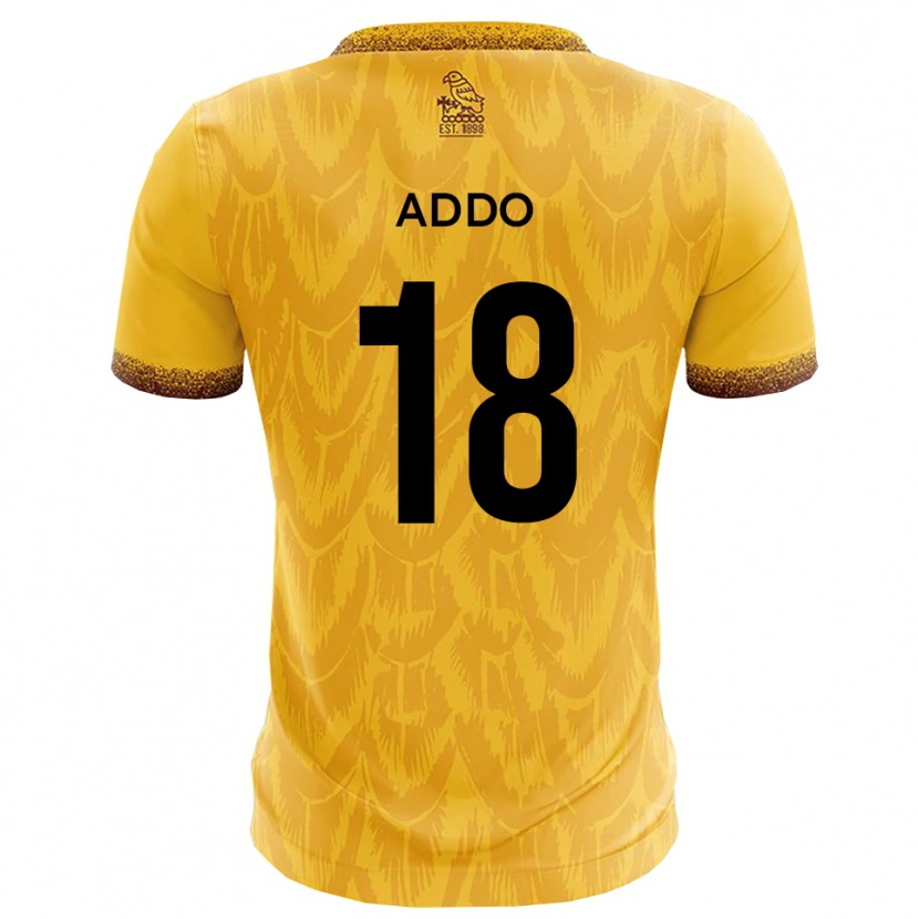 Danxen Herren Samuel Addo #18 Gelb Braun Heimtrikot Trikot 2025/26 T-Shirt Österreich