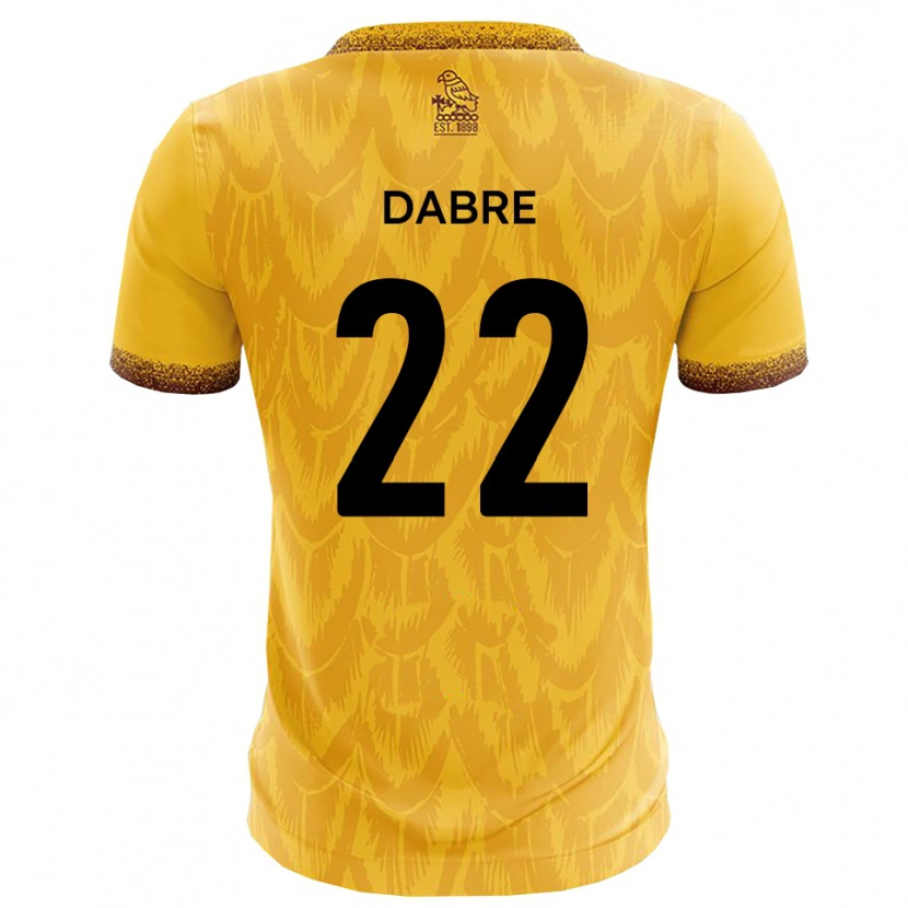 Danxen Herren Mo Dabre #22 Gelb Braun Heimtrikot Trikot 2025/26 T-Shirt Österreich