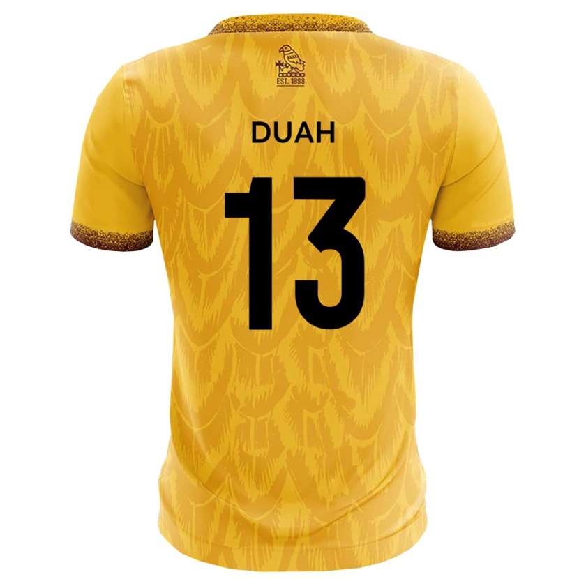 Danxen Herren Enos Duah #13 Gelb Braun Heimtrikot Trikot 2025/26 T-Shirt Österreich