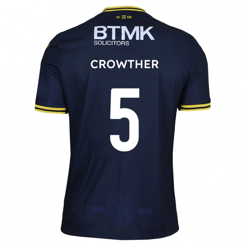 Danxen Herren Adam Crowther #5 Marine Gelb Heimtrikot Trikot 2025/26 T-Shirt Österreich