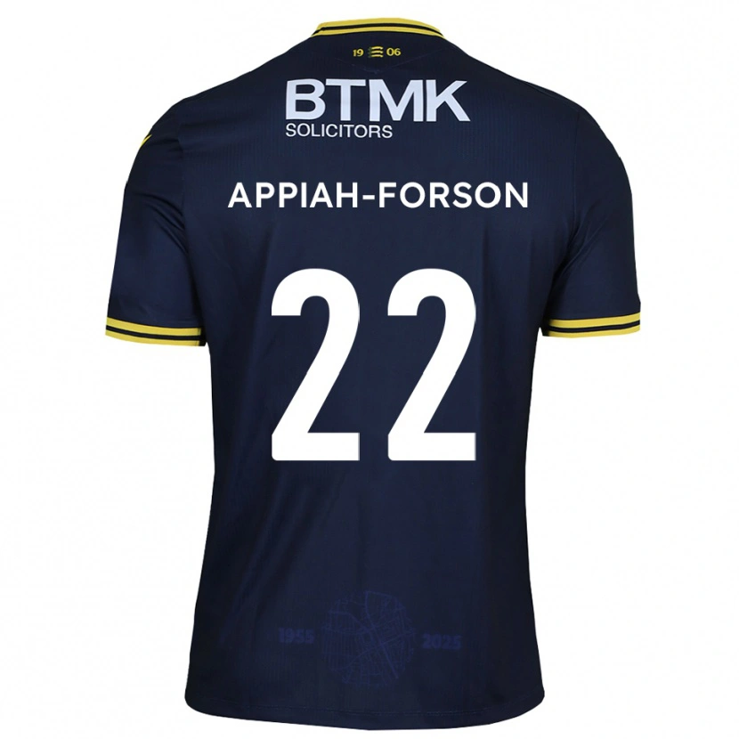 Danxen Herren Keenan Appiah-Forson #22 Marine Gelb Heimtrikot Trikot 2025/26 T-Shirt Österreich