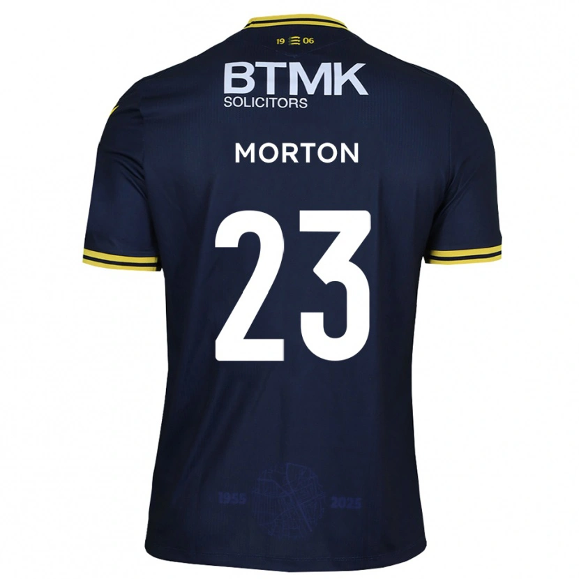 Danxen Herren James Morton #23 Marine Gelb Heimtrikot Trikot 2025/26 T-Shirt Österreich