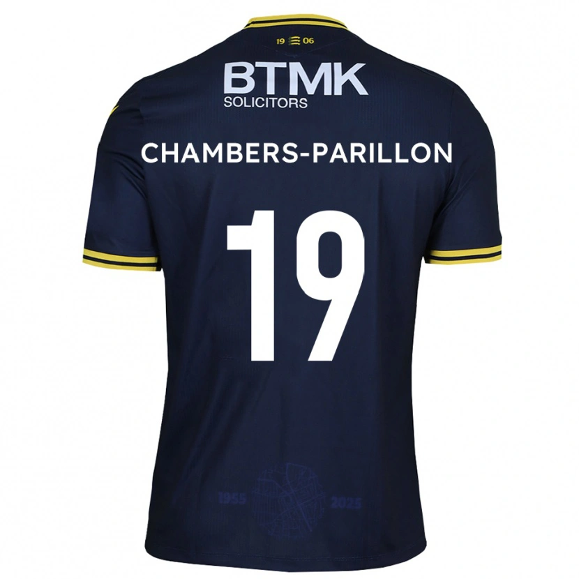 Danxen Herren Leon Chambers-Parillon #19 Marine Gelb Heimtrikot Trikot 2025/26 T-Shirt Österreich