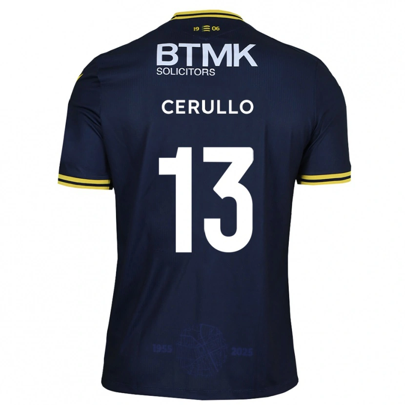 Danxen Herren Luke Cerullo #13 Marine Gelb Heimtrikot Trikot 2025/26 T-Shirt Österreich