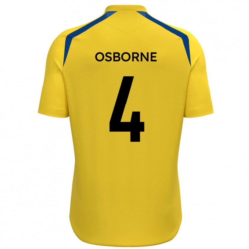 Danxen Herren Jamey Osborne #4 Gelb Blau Heimtrikot Trikot 2025/26 T-Shirt Österreich