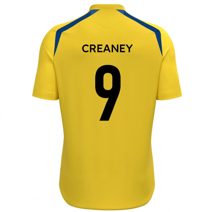 Danxen Herren Dan Creaney #9 Gelb Blau Heimtrikot Trikot 2025/26 T-Shirt Österreich