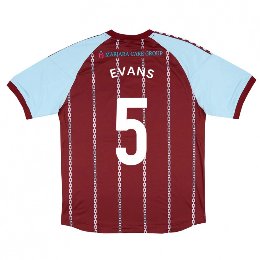 Danxen Herren Will Evans #5 Himmelblau Rostrot Heimtrikot Trikot 2025/26 T-Shirt Österreich