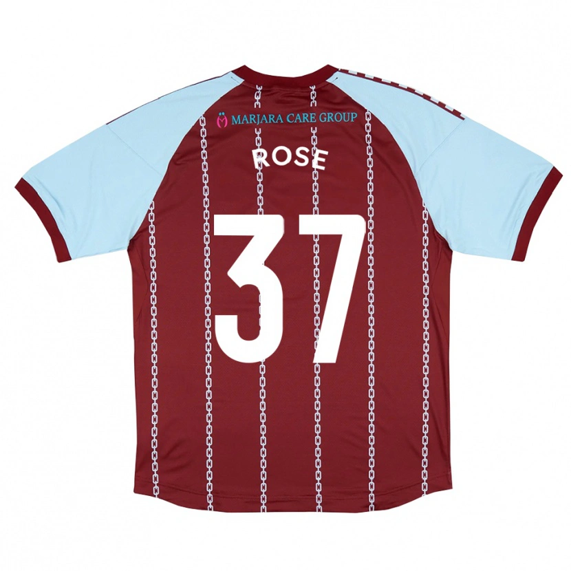Danxen Herren Oliver Rose #37 Himmelblau Rostrot Heimtrikot Trikot 2025/26 T-Shirt Österreich