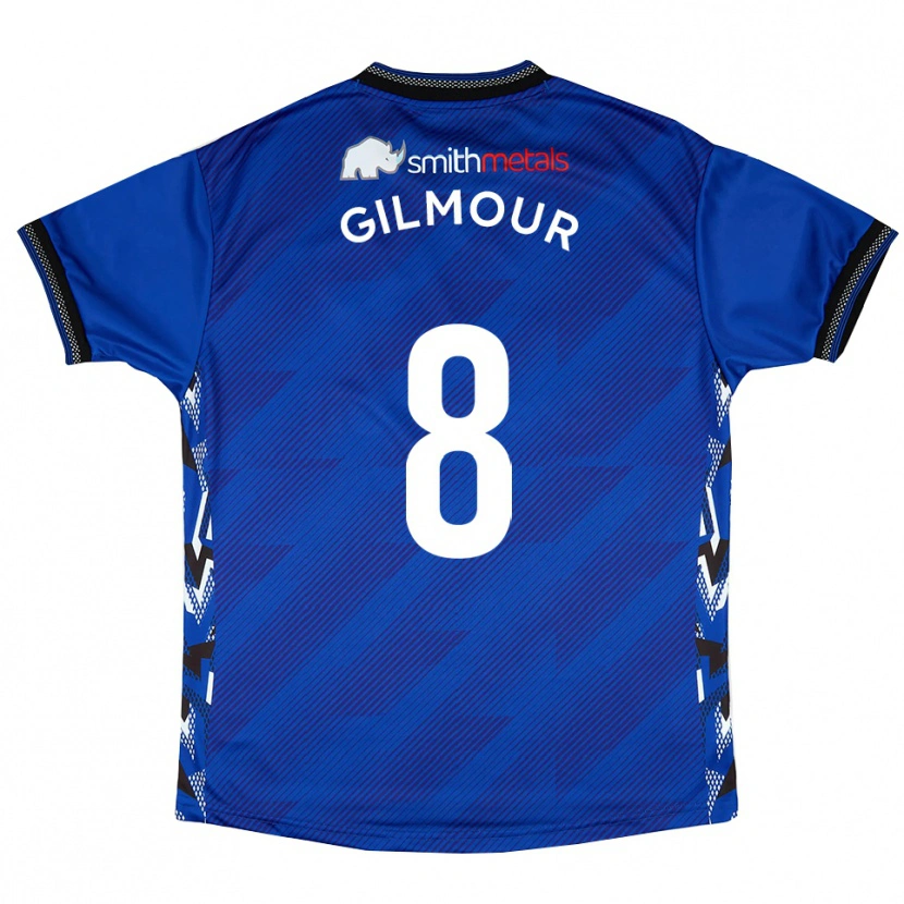 Danxen Herren Harvey Gilmour #8 Blau Weiß Heimtrikot Trikot 2025/26 T-Shirt Österreich