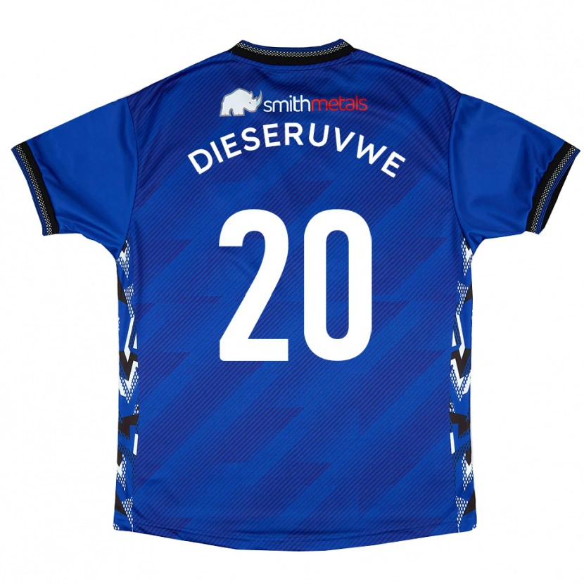 Danxen Herren Emmanuel Dieseruvwe #20 Blau Weiß Heimtrikot Trikot 2025/26 T-Shirt Österreich