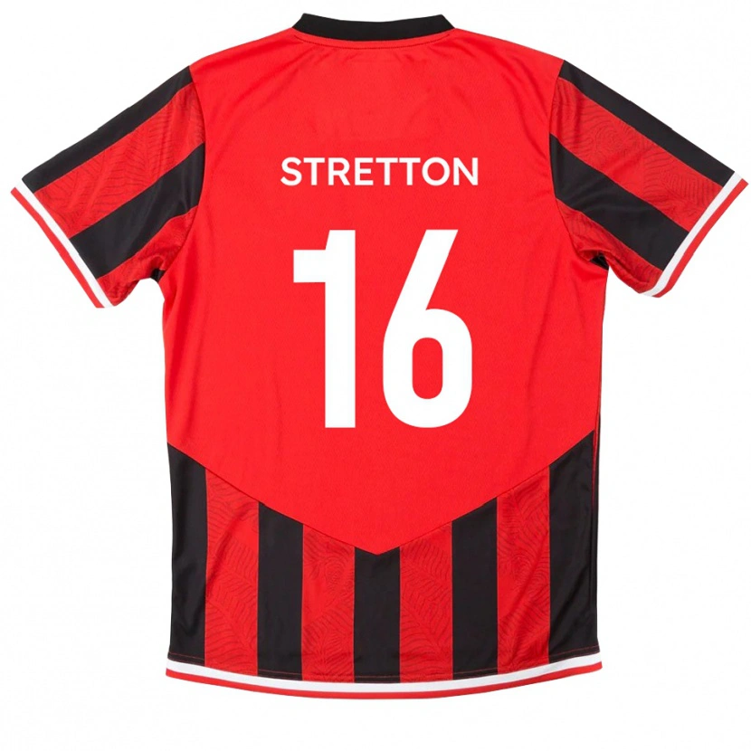 Danxen Herren Jack Stretton #16 Rot Schwarz Heimtrikot Trikot 2025/26 T-Shirt Österreich