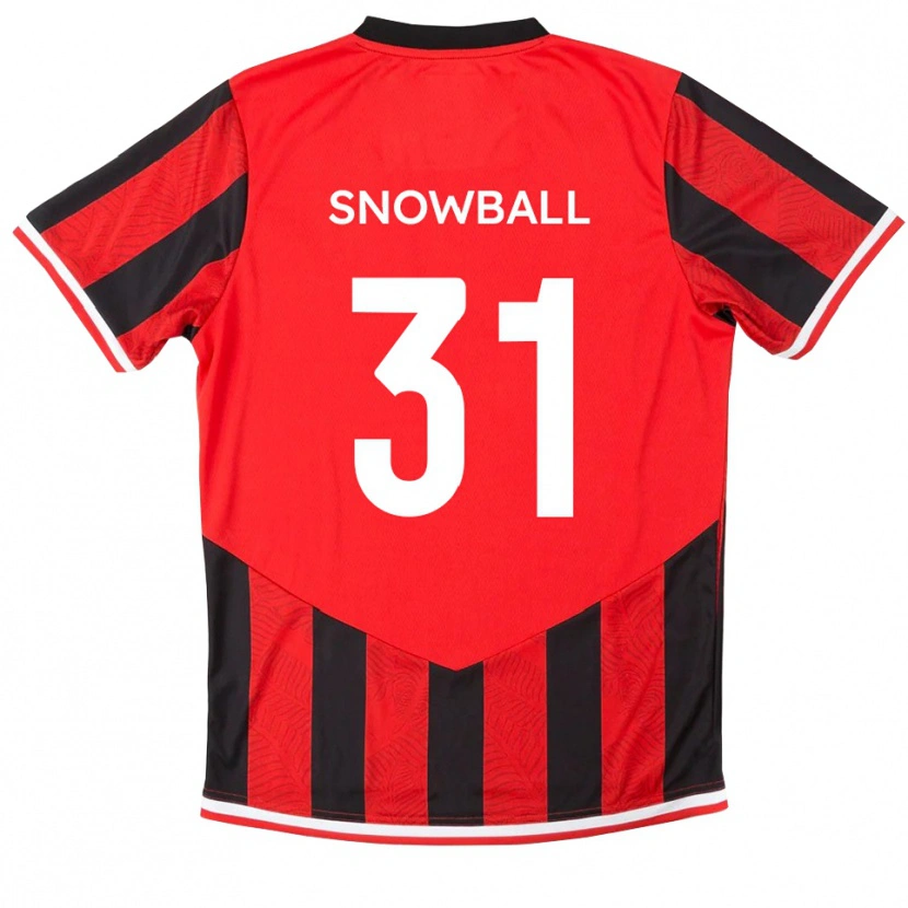 Danxen Herren Nathan Snowball #31 Rot Schwarz Heimtrikot Trikot 2025/26 T-Shirt Österreich