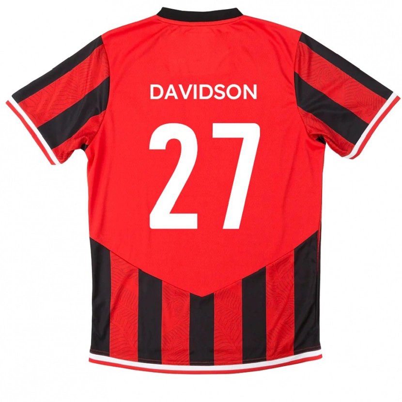 Danxen Herren Mani Davidson #27 Rot Schwarz Heimtrikot Trikot 2025/26 T-Shirt Österreich