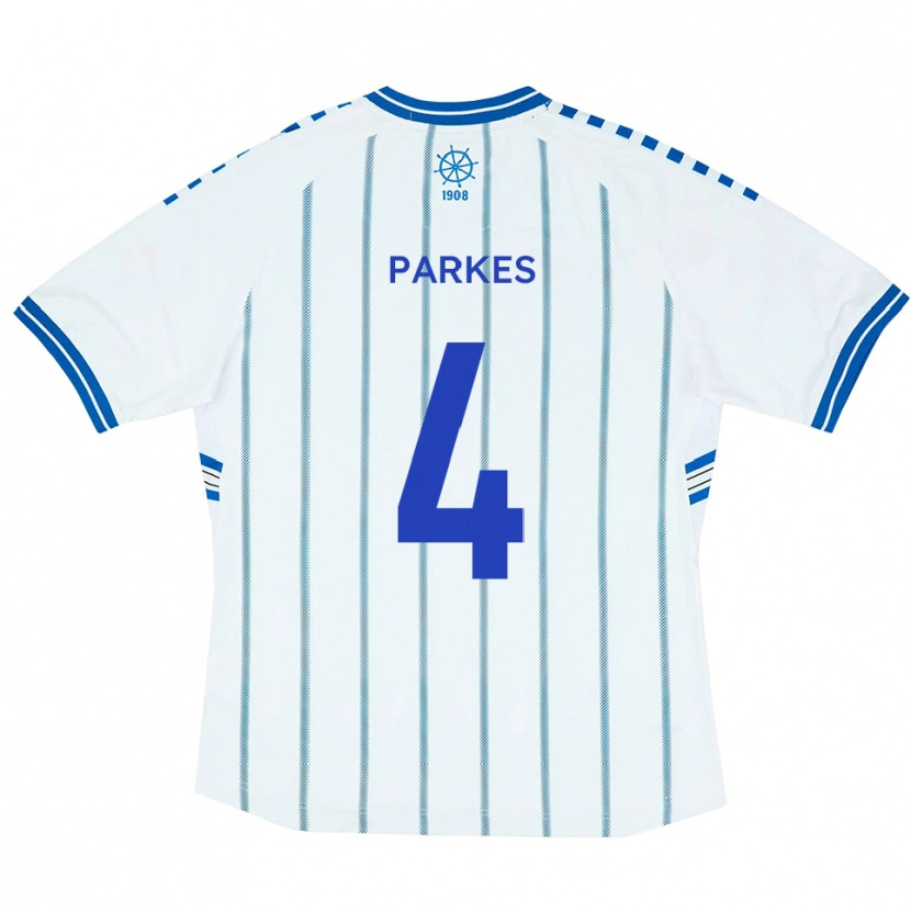 Danxen Herren Tom Parkes #4 Weiß Blau Heimtrikot Trikot 2025/26 T-Shirt Österreich