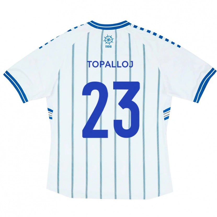 Danxen Herren Besart Topalloj #23 Weiß Blau Heimtrikot Trikot 2025/26 T-Shirt Österreich