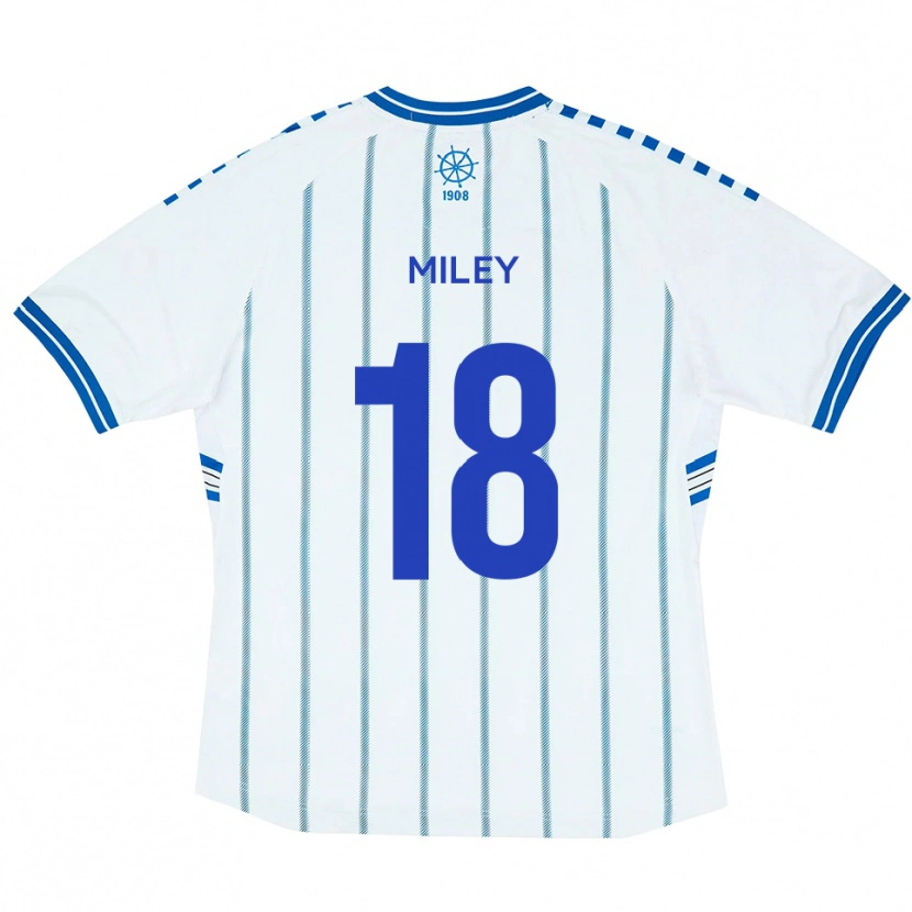 Danxen Herren Jamie Miley #18 Weiß Blau Heimtrikot Trikot 2025/26 T-Shirt Österreich