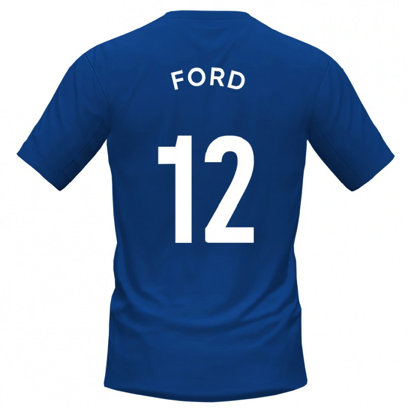 Danxen Herren Nathaniel Ford #12 Blau Weiß Heimtrikot Trikot 2025/26 T-Shirt Österreich