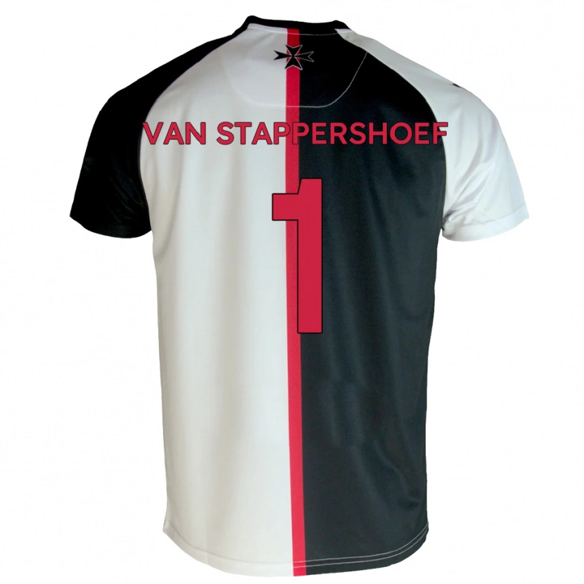 Danxen Herren Jordi Van Stappershoef #1 Weiß Schwarz Heimtrikot Trikot 2025/26 T-Shirt Österreich