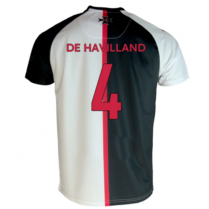 Danxen Herren Will De Havilland #4 Weiß Schwarz Heimtrikot Trikot 2025/26 T-Shirt Österreich