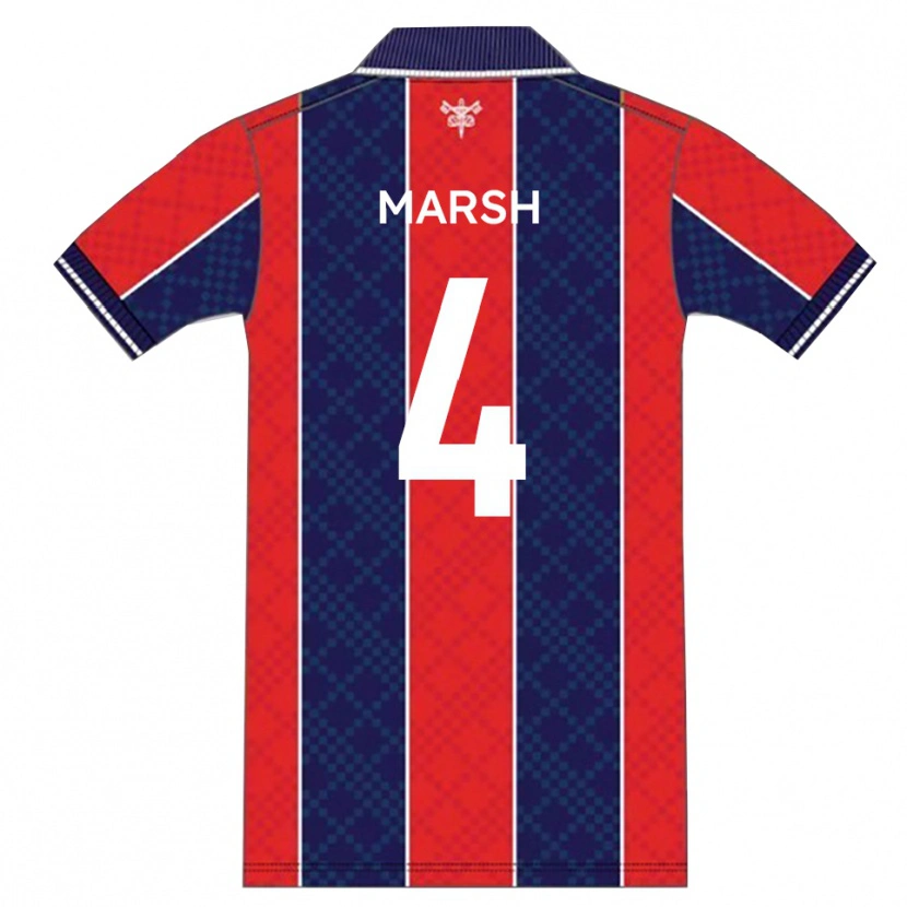 Danxen Herren George Marsh #4 Rot Marine Heimtrikot Trikot 2025/26 T-Shirt Österreich