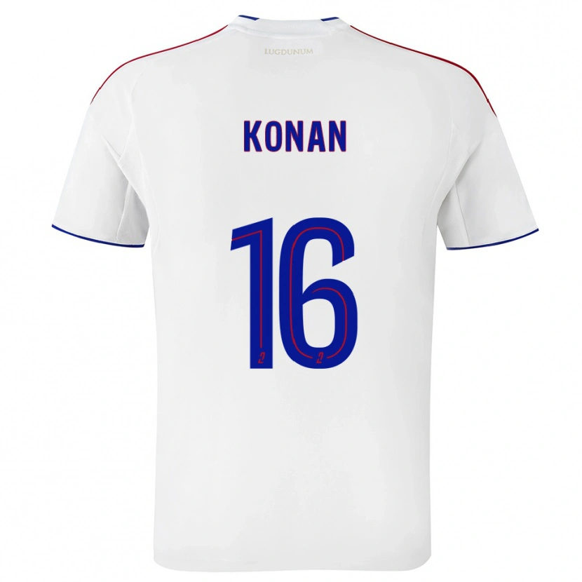Danxen Herren Yvann Konan #16 Weiß Rot Heimtrikot Trikot 2025/26 T-Shirt Österreich