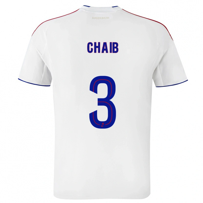 Danxen Herren Yacine Chaib #3 Weiß Rot Heimtrikot Trikot 2025/26 T-Shirt Österreich