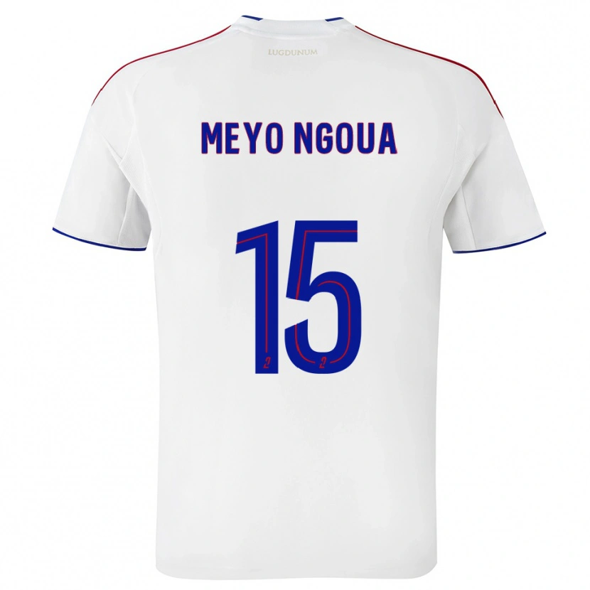 Danxen Herren Bryan Meyo Ngoua #15 Weiß Rot Heimtrikot Trikot 2025/26 T-Shirt Österreich