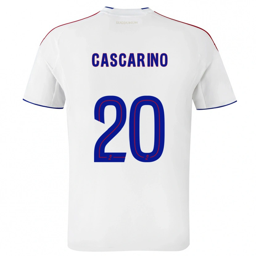 Danxen Herren Delphine Cascarino #20 Weiß Rot Heimtrikot Trikot 2025/26 T-Shirt Österreich
