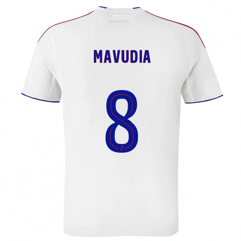 Danxen Herren Billy-Paul Mavudia #8 Weiß Rot Heimtrikot Trikot 2025/26 T-Shirt Österreich