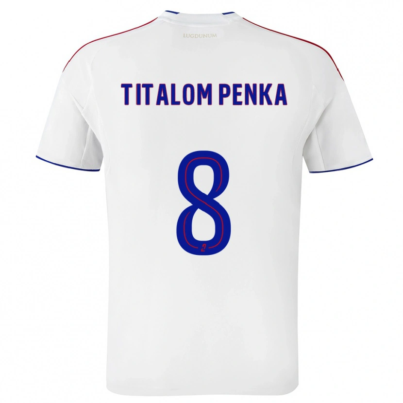 Danxen Herren Edwin Titalom Penka #8 Weiß Rot Heimtrikot Trikot 2025/26 T-Shirt Österreich
