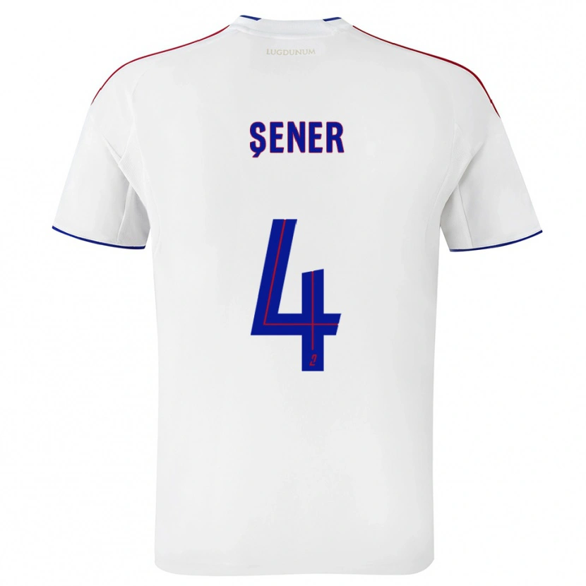 Danxen Herren Haktan Şener #4 Weiß Rot Heimtrikot Trikot 2025/26 T-Shirt Österreich