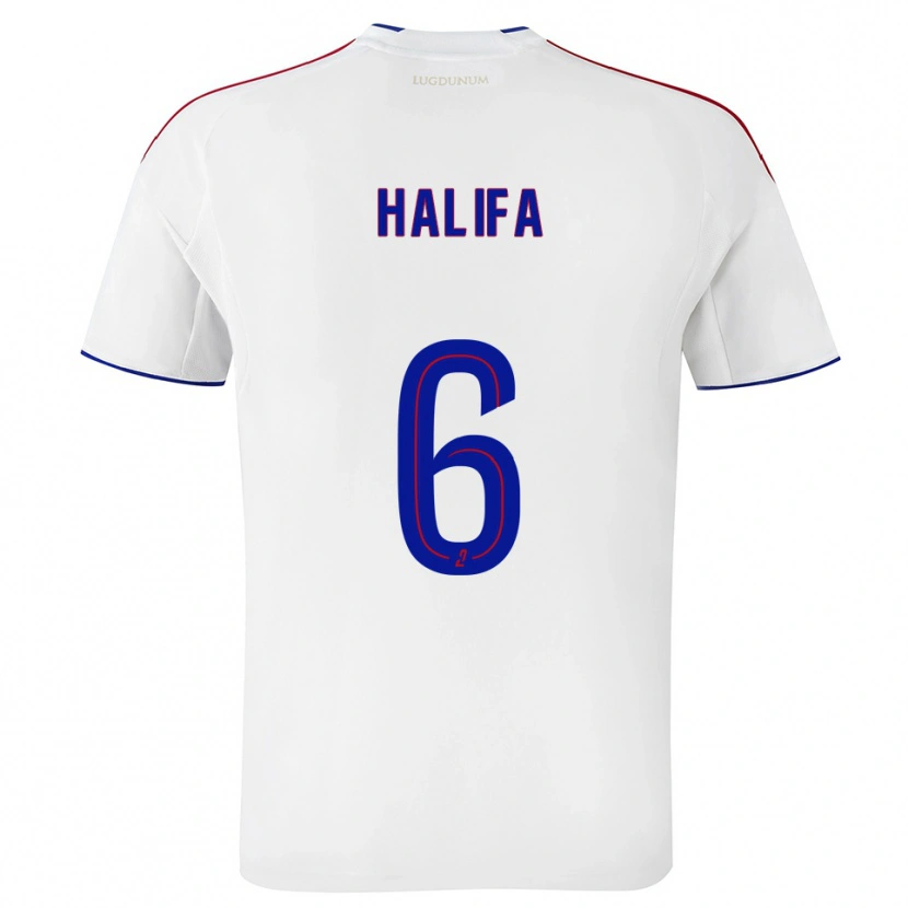 Danxen Herren Islamdine Halifa #6 Weiß Rot Heimtrikot Trikot 2025/26 T-Shirt Österreich