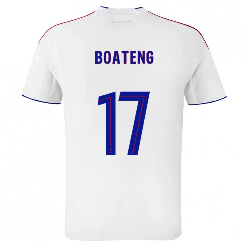 Danxen Herren Jerome Boateng #17 Weiß Rot Heimtrikot Trikot 2025/26 T-Shirt Österreich