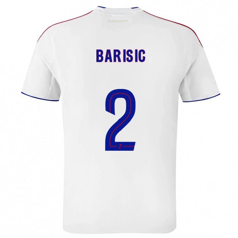 Danxen Herren Téo Barišić #2 Weiß Rot Heimtrikot Trikot 2025/26 T-Shirt Österreich