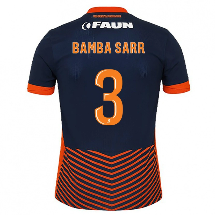Danxen Herren Mamadou Bamba Sarr #3 Mitternachtsblau Orange Heimtrikot Trikot 2025/26 T-Shirt Österreich